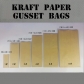 5 pcs Supplies Gusseted Brown Kraft Paper foil Oolong Tea Bags Best Reusable Herbal Tea Packaging